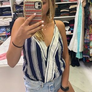 Lovers + friends striped body suit